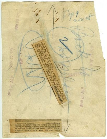 Léon Trotski, 1920 Tirage argentique d'époque, 21 x 16,3 cm sur feuille 22,8 x 17,2...