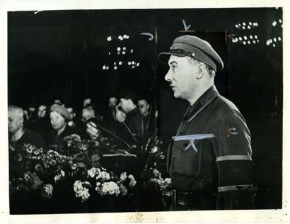 null Guenrikh Lagoda, 1934. Tirage argentique d'époque, 13,8 x 18,6 cm sur feuille...