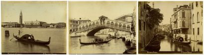 Paolo SALVIATI Venise, vers 1880. Trois épreuves albuminés d'époque, environ 20 x...