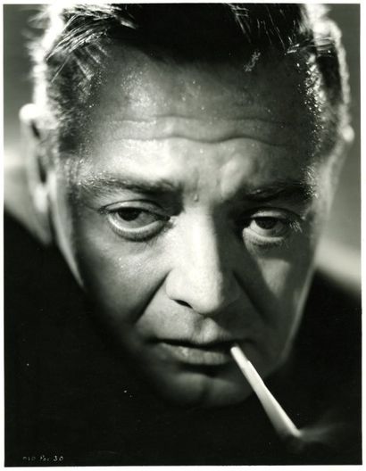 Ronnie PILGRIM Peter Lorre, portrait vers 1945. Tirage argentique d'époque, 24,1...