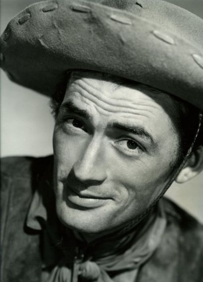 Madison LACY Portrait de Gregory Peck, 1946. Tirage argentique d'époque, 34 x 26,6...