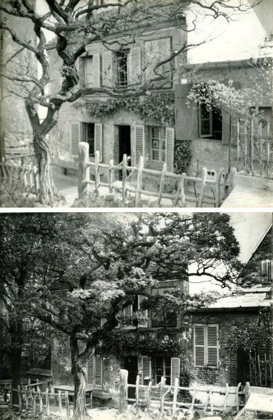 null Lapin à Gilles. Deux photographies du cabaret de Montmartre, vers 1950. Tirages...