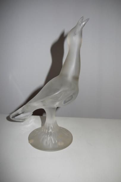 LALIQUE FRANCE Oiseau, en cristal moulé