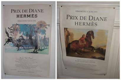 null Deux affiches "Prix de Diane", HERMES