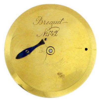 null Mouvement d'une imitation marquée sur la cuvette 'Breguet N° 142', vers 1820....
