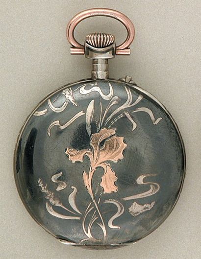 null MONTRE À ANCRE signée ? Chronomètre Magnus Recorbet Bruxelles', vers 1890. Cadran...