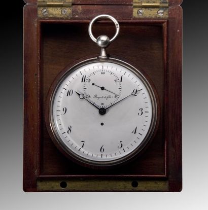 null Rare montre dite garde-temps en argent faite par Abraham-Louis BREGUET en 1801...