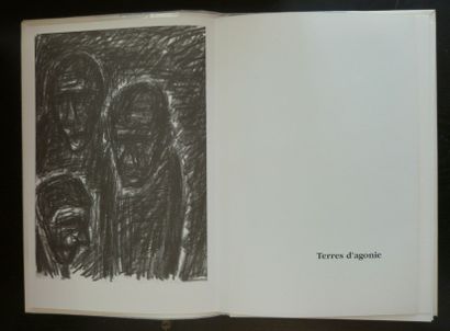 null «Terre d'agonie», Michel Aubert Exemplaire n°9/33 avec un dessin original -...