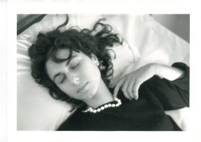 Claude Nori «Caroline, hommage à Botticelli 1992», photographie NB, dim: 30,4x40,6...
