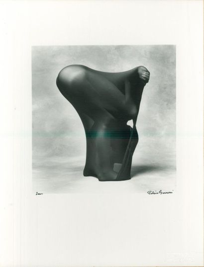 Patrice Bouvier «Série Nus noirs» 2000, photographie NB SP, dim: 30,4x23,4cm