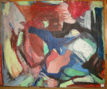 André Marius Théodore GAUTRONNEAU (1920 - 2008) Sans titre, huile sur toile, signée...