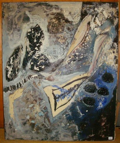 André Marius Théodore GAUTRONNEAU (1920 - 2008) Jazz, huile sur toile, 74 x 60 c...
