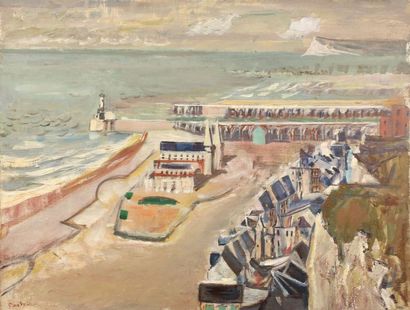 Alexandre GARBELL (1903-1970) Le Tréport Huile sur toile, signée en bas à gauche.
...