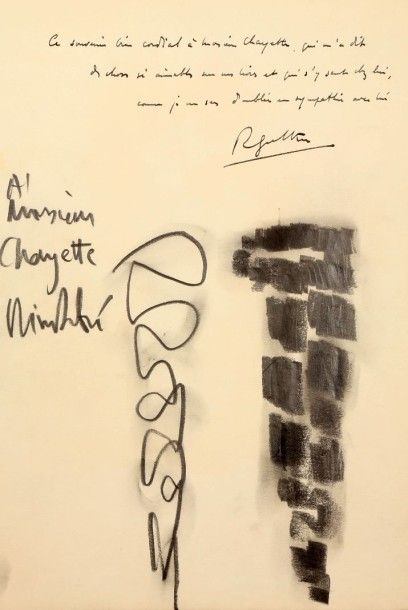 null Lot de dessins par André HAMBOURG (1909-1999) et une gouache par Pierre AMBROGIANI...