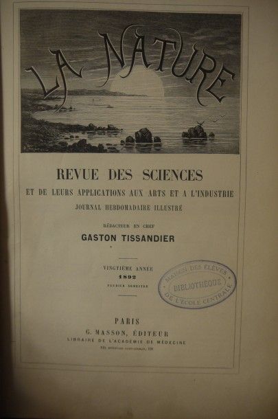 La NATURE. Volumes pour 1885 et 1888-9. Nouvelle...