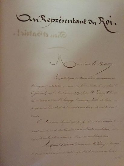 null CATHOLIQUES DE NÎMES et environs. 1872.
Réunion de 43 feuillets de signatures...