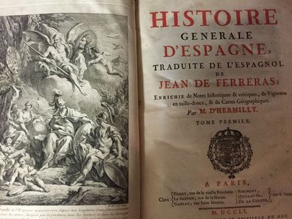 FERRERAS (Jean de) "Histoire générale de l'Espagne"... enrichie de notes historiques...