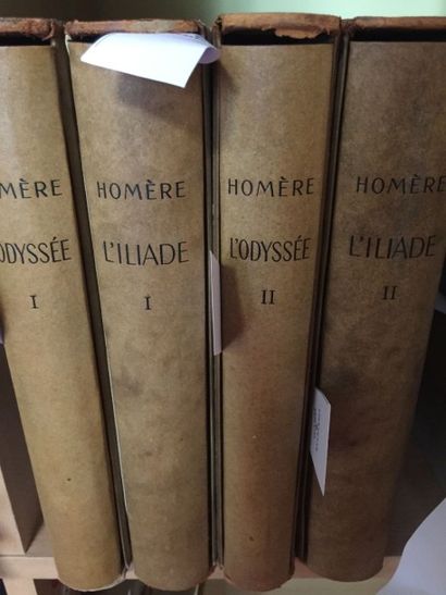 HOMERE "L'Iliade et l'Odyssée".
Illustrations de Berthold Mahn, Paris, Union Latine,...