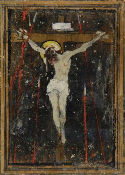Eustatiu STOENESCU Crucifixion 1942 (?) fresque . BIBLIOGRAPHIE "Roumanian Art from...