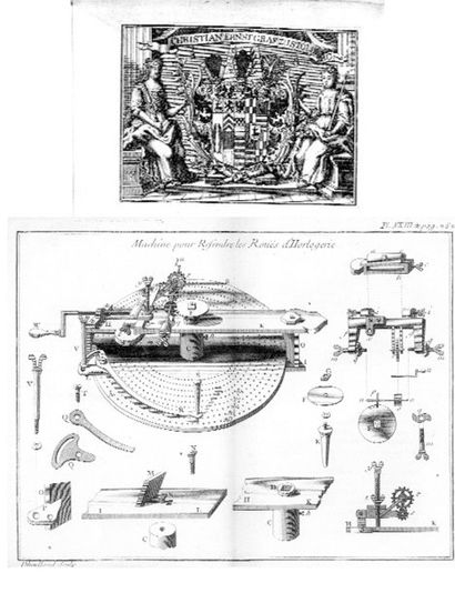 ALLEXANDRE, J. Traité général des horloges, Paris 1734, In-8°. pl. vélin de l'ép....