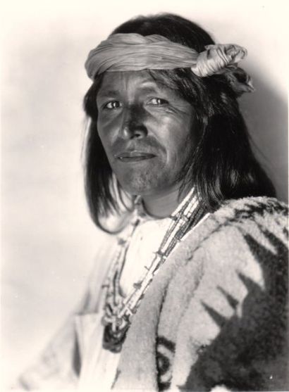 Edward CURTIS (1868-1952) Indien Jemez Pueblo, vers 1925 Tirage argentique d'époque...