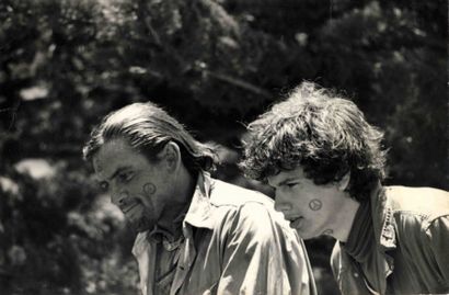 Bernard PLOSSU (né en 1945) Hippies, Big Sur, Californie, U.S.A., 1966 Tirage argentique...