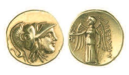 null GRECE,Macédoine, Alexandre III (336-323). Statère d'or (18,28 g) à la tête casquée...