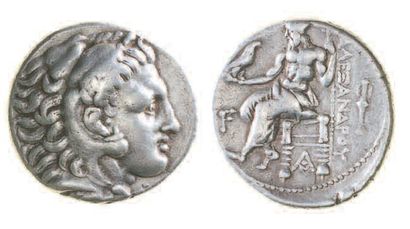 null GRECE, Macédoine, Alexandre III (336-323). Tétradrachme de Sardes à la tête...