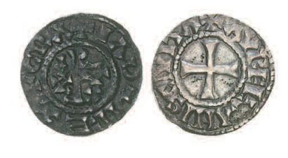 null RAOUL (923-936). Denier d'Orléans (1,37 g) à légende GRATIA D-I REX et monogramme...