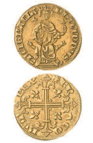 null PHILIPPE IV le BEL (1285-1314). Petit royal d'or. Dy 207. Presque superbe