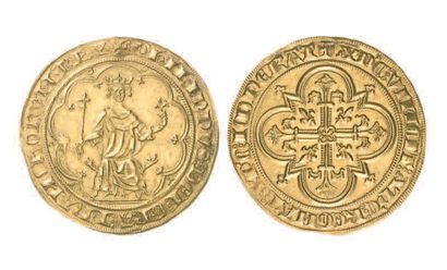 null PHILIPPE IV le BEL (1285-1314). Masse d'or de la première émission de 1296 (ponctuation...