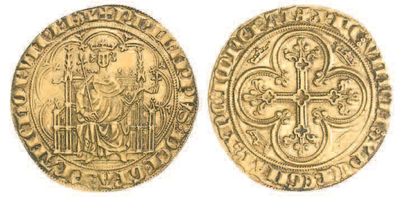 null PHILIPPE IV le BEL (1285-1314). Chaise d'or. Dy 209 TTB à superbe
