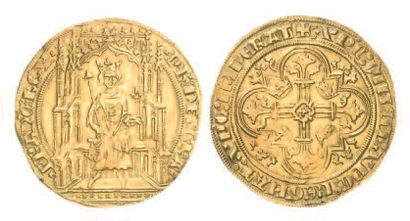 null PHILIPPE IV de VALOIS (1328-1350). Double royal d'or de la première émission...