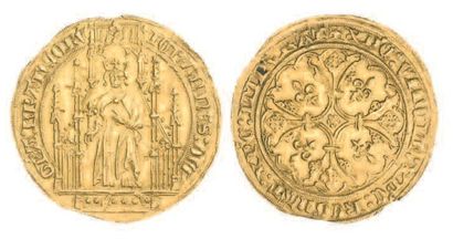 null JEAN le BON (1350-1364). Royal d'or de la première émission du 22 août 1358,...