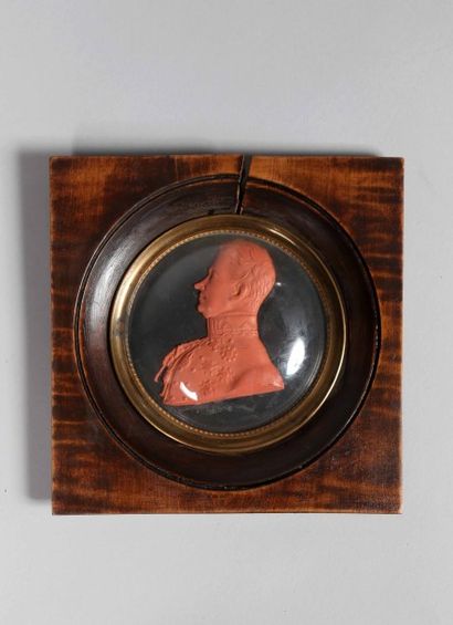 VEILLARD Louis Nicolas Constance (1788 - Genève 1864) Buste de profil gauche de Charles...