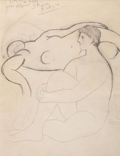 Pablo Picasso (1881-1973) Veilleur de sommeil, 1931
Dessin au crayon, signé, daté...