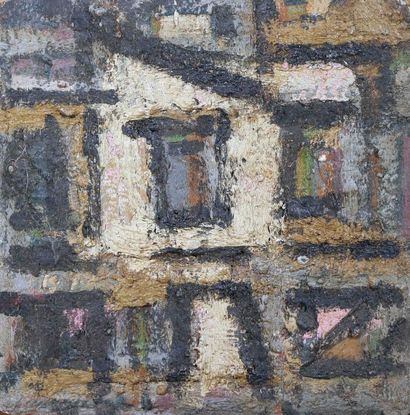 Jean BESNARD (1922-2007) La fenêtre
Huile sur panneau.
35,5 x 35,5 cm.