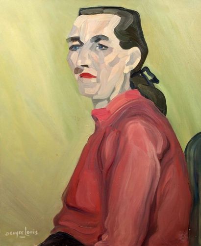 Denyse LOUIS (1913-1985) Portrait de Lola
Huile sur toile signée en bas à gauche,...