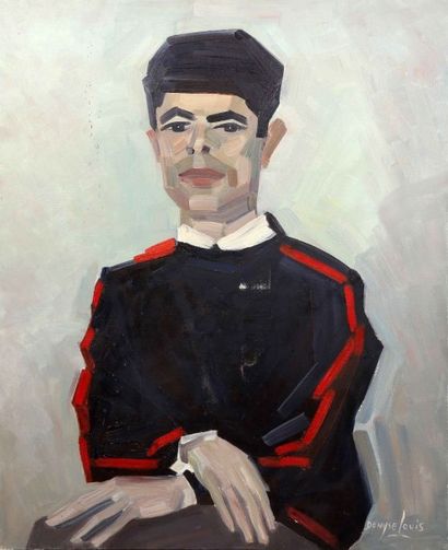 Denyse LOUIS (1913-1985) Portrait de jeune homme
Huile sur toile signée en bas à...