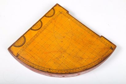 null Quart de cercle, ou quadrant astrolabique, non-signé, ottoman, XIIe siècle AH...