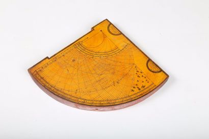 null Quart de cercle, ou quadrant astrolabique, non-signé, ottoman, XIIe siècle AH...