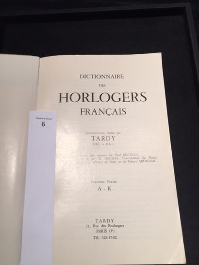 TARDY Dictionnaire des horlogers français, 2 vols Paris 1971. Bel exemplaire.