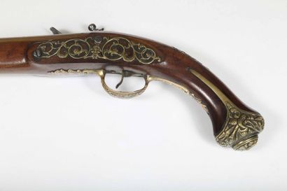 null Long pistolet de marine à silex d'officier, probablement pour l'export.
Canon...