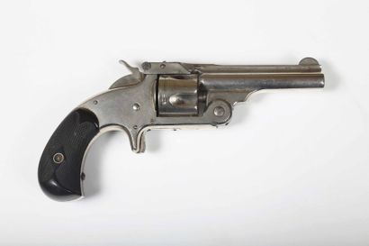 null Revolver Smith & Wesson modèle n°1 1/2, cinq coups, calibre 32 SW, simple action.
Canon...