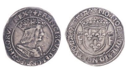null FRANCOIS I (1515-1547).
Teston pour Lyon (point 12° et trèfle). Dy 808.
TTB