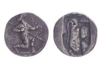 null PERSE, Babylone (331-305).
Deux sicles et demi (?), (13,91 g.) à l'archer Perse...