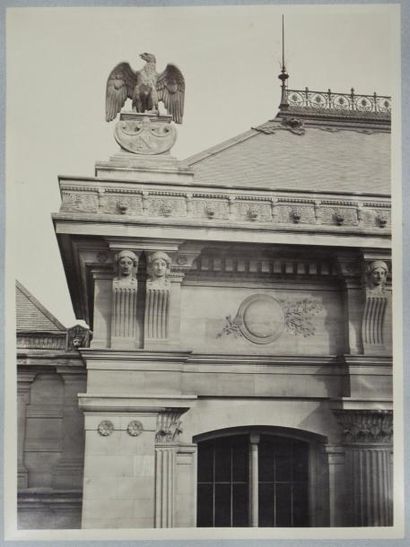 Pierre Lampué (1836-1924) Grand album in-folio de la reconstruction du Palais de...