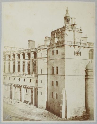CHARLES BOSSU DIT MARVILLE (1813-1879) Album des travaux de restauration du Château...
