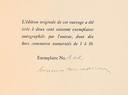 SAINT-EXUPÉRY (Antoine de) Le Petit Prince avec dessins par l'auteur. New York, Reynal...