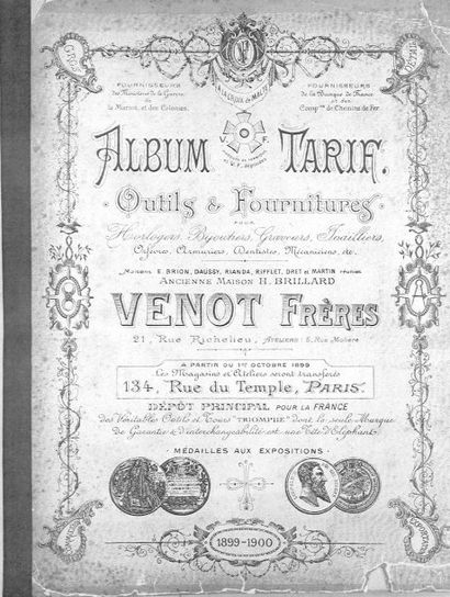 VENOT frères. Album Tarif, outils & fournitures..., 1899- 1900; L. F. S. [Catalogue...